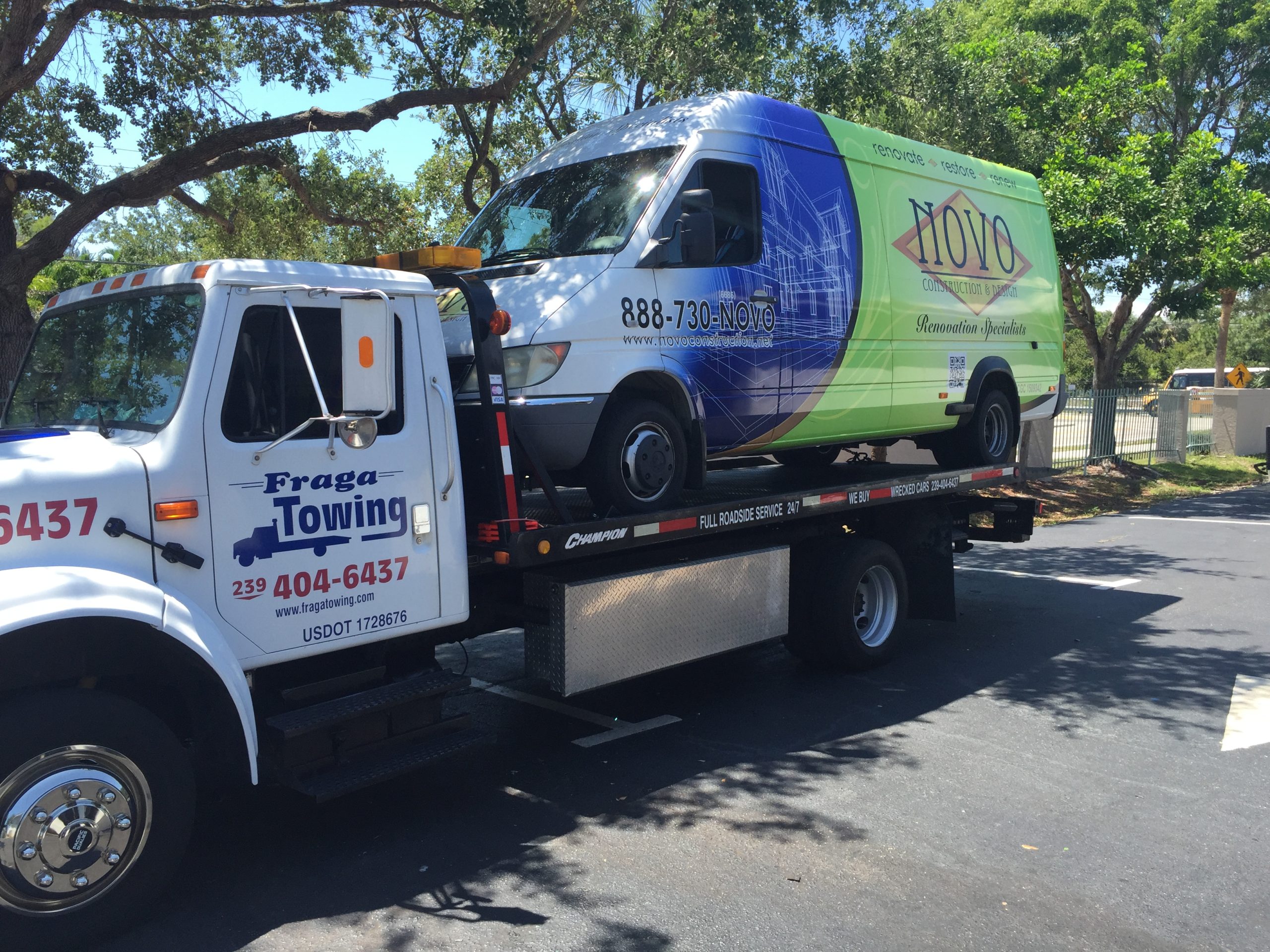 Fraga Towing on the road